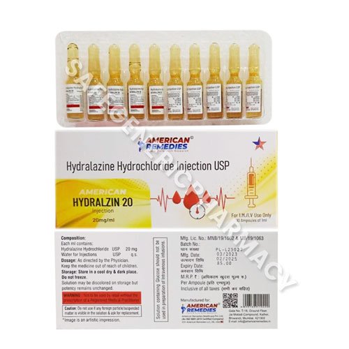 Hydralzin 20mg Injection