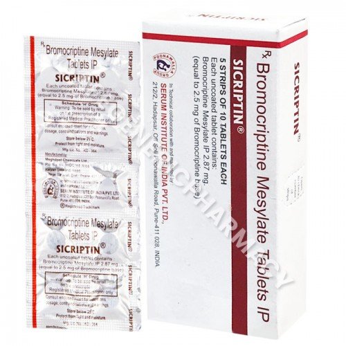 Sicriptin 1.25mg Tablet